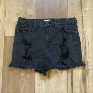 Mudd FLX Stretch High-Rise Shortie - Black